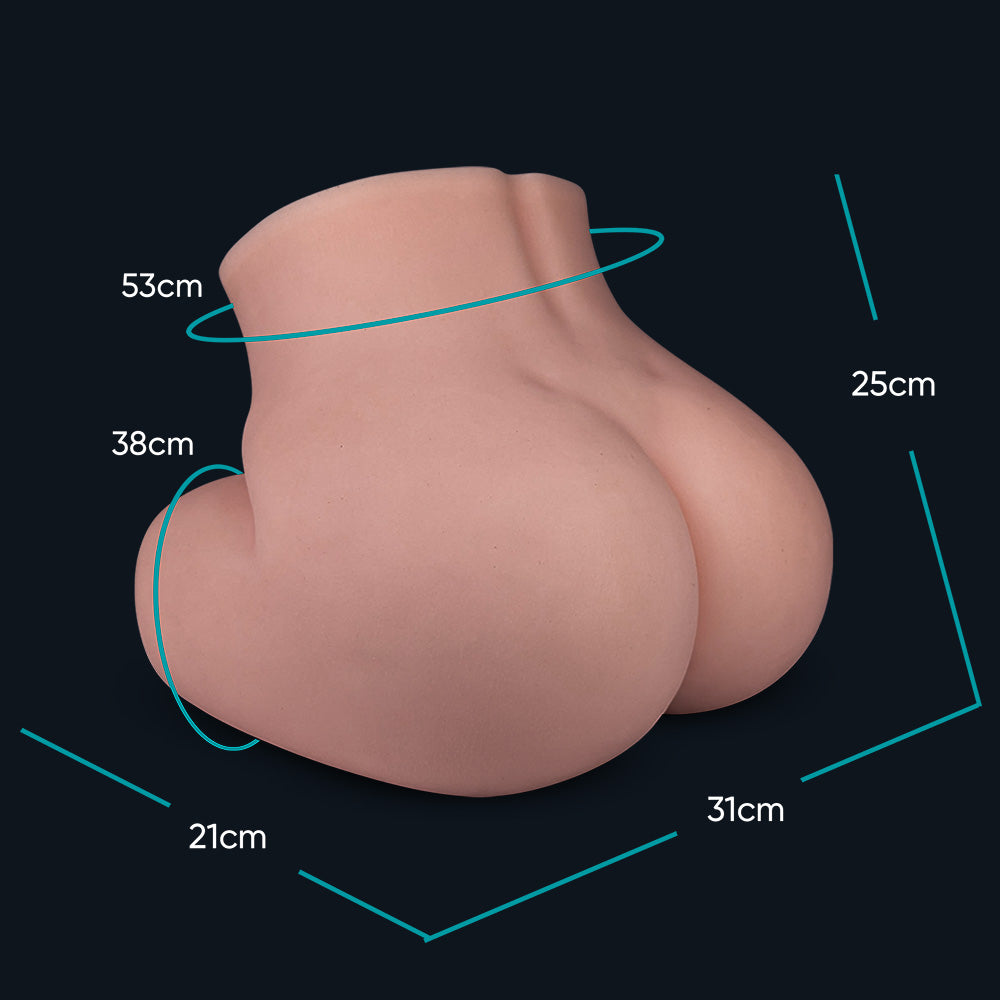 Maße Po Jessica: 31 cm breit, 25 cm hoch, Umfang 53 cm