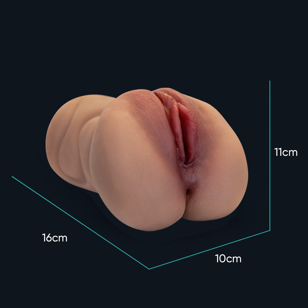 Masturbateur Onlyxlicious, dimensions : 16 cm de long, 10 cm de large, 11 cm de haut