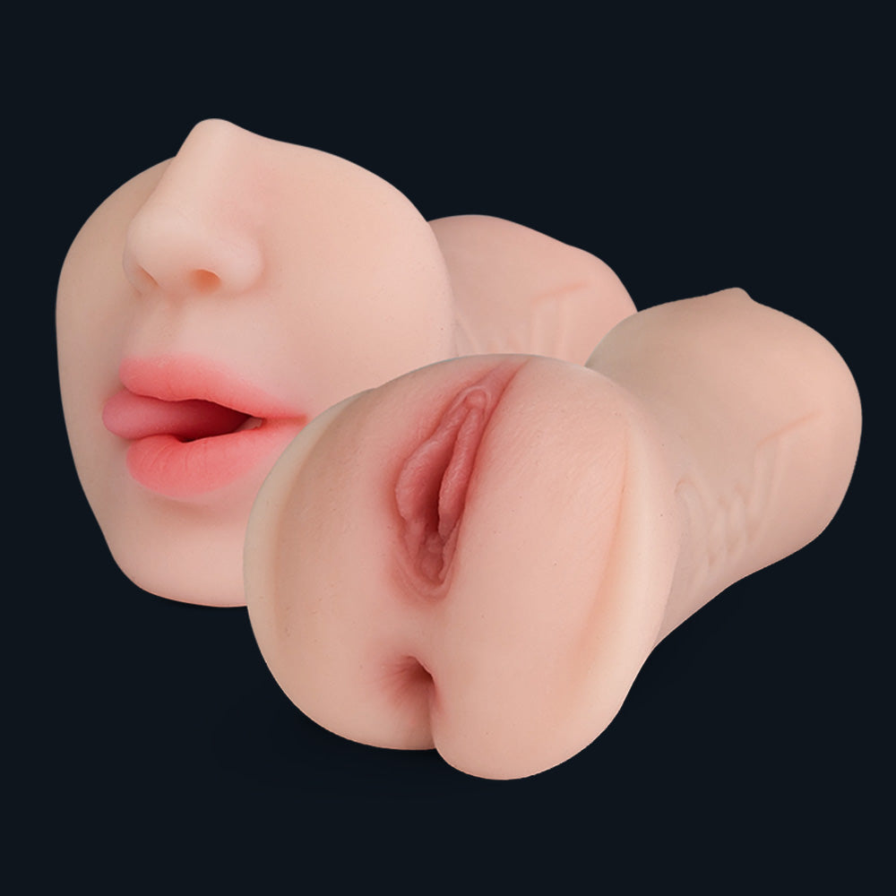Lisa, masturbateur teinte de peau claire : bouche, vagin et anus