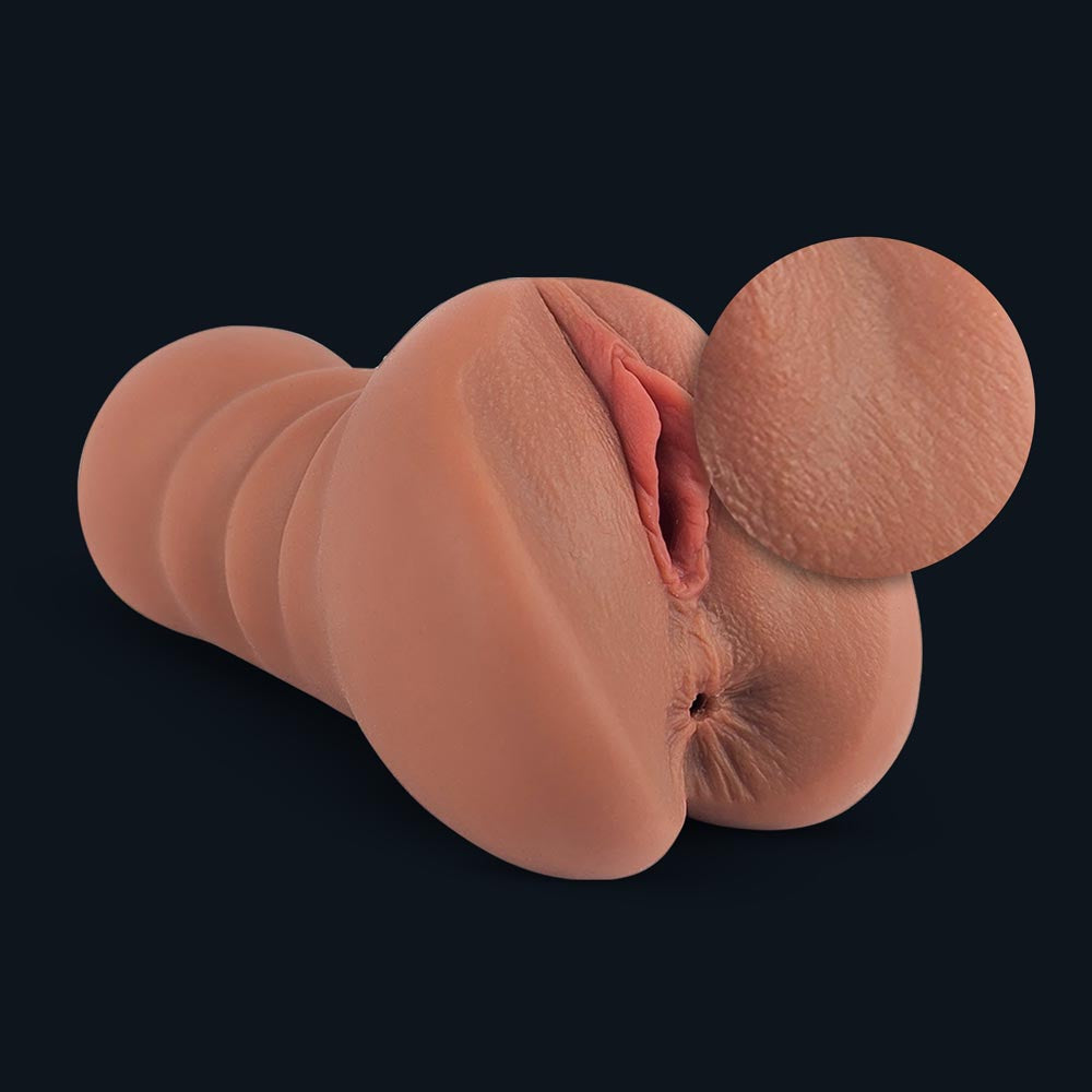 Masturbateur Emma avec gros plan sur la texture de la peau