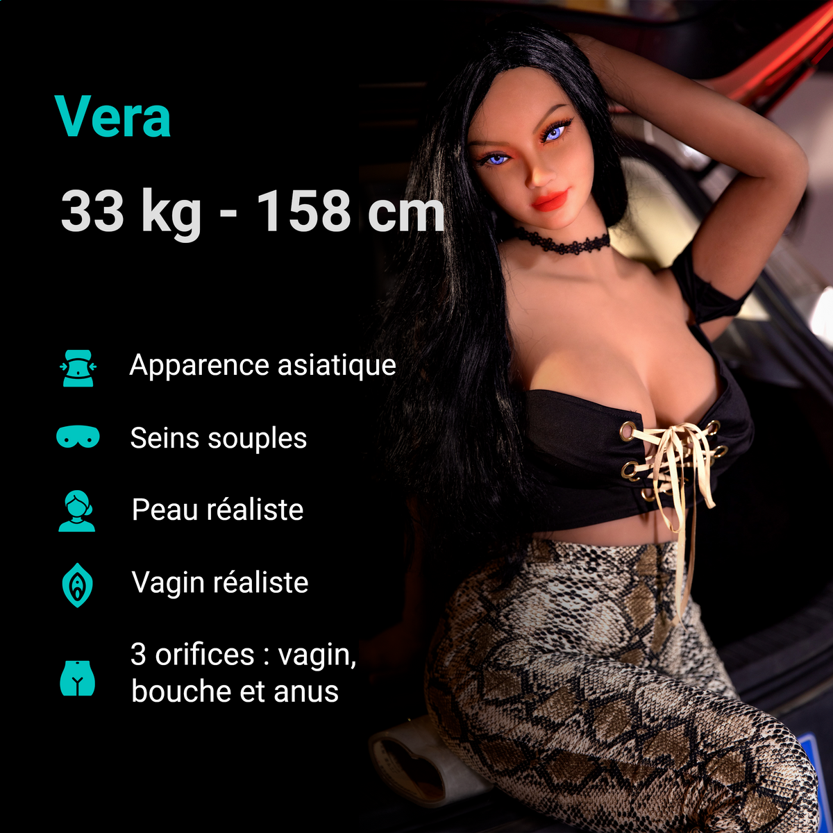 Vera, poupée sexuelle réaliste pour homme