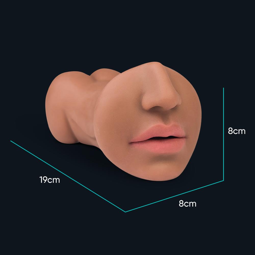 Dimensions du masturbateur Suzan : 19 cm de long, 8 cm de large, 8 cm de haut
