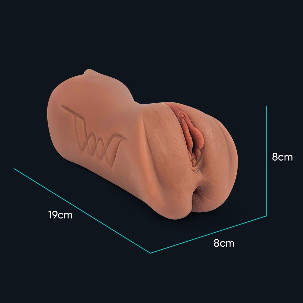 Dimensions du masturbateur Lisa : 19 cm de longueur, 8 cm de largeur, 8 cm de hauteur